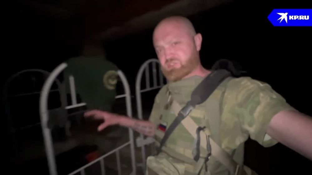 Брошенный ВСУ бункер-казарма в промышленной зоне Лисичанска