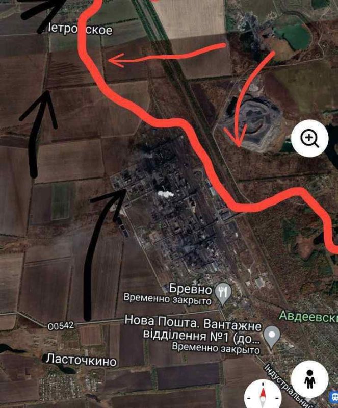 В Авдеевке окружение угрожает 10-тысячной группировке ВСУ. 10-тысячный гарнизон ВСУ в Авдеевке рискует оказаться в полном...