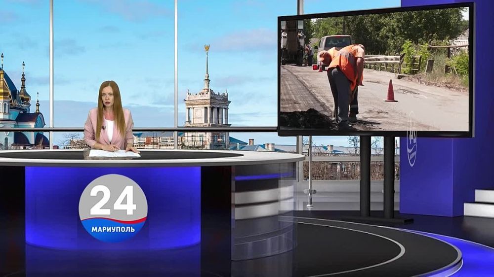 «Мариупольавтодор» обновляет главную дорогу в поселке Талаковка