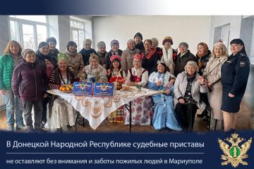 В Мариуполе судебные приставы не оставляют без внимания и заботы пожилых людей