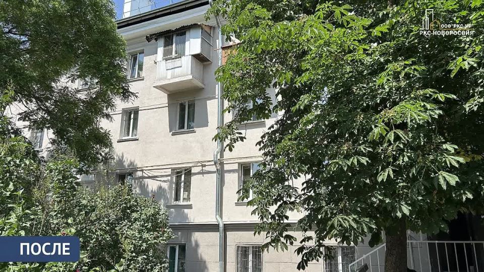 В Мариуполе восстановили жилой дом на улице Санаторной
