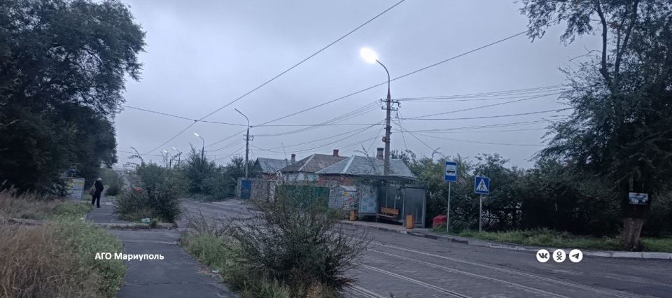 За неделю энергетики установили на улицах Мариуполя 24 новых светильника