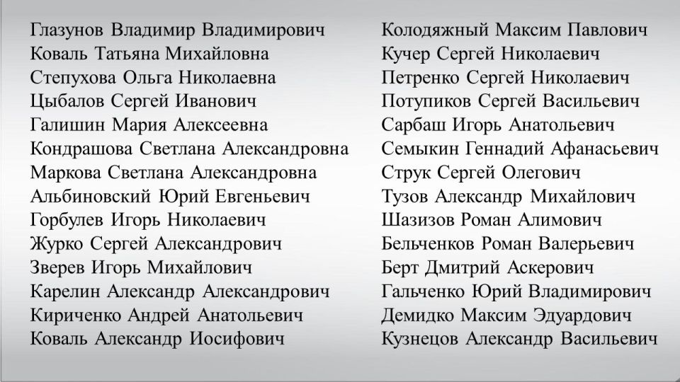 В связи с ликвидацией администрации Ильичёвского района города Мариуполя (распоряжение администрации города Мариуполя от 08.09.2025 № 72) просим обратиться в администрацию граждан, указанных в карточках