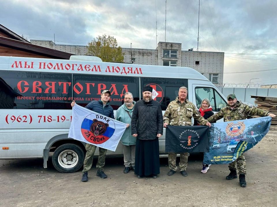 Гатчинская епархия отправила в Донбасс гуманитарный груз из Ленобласти