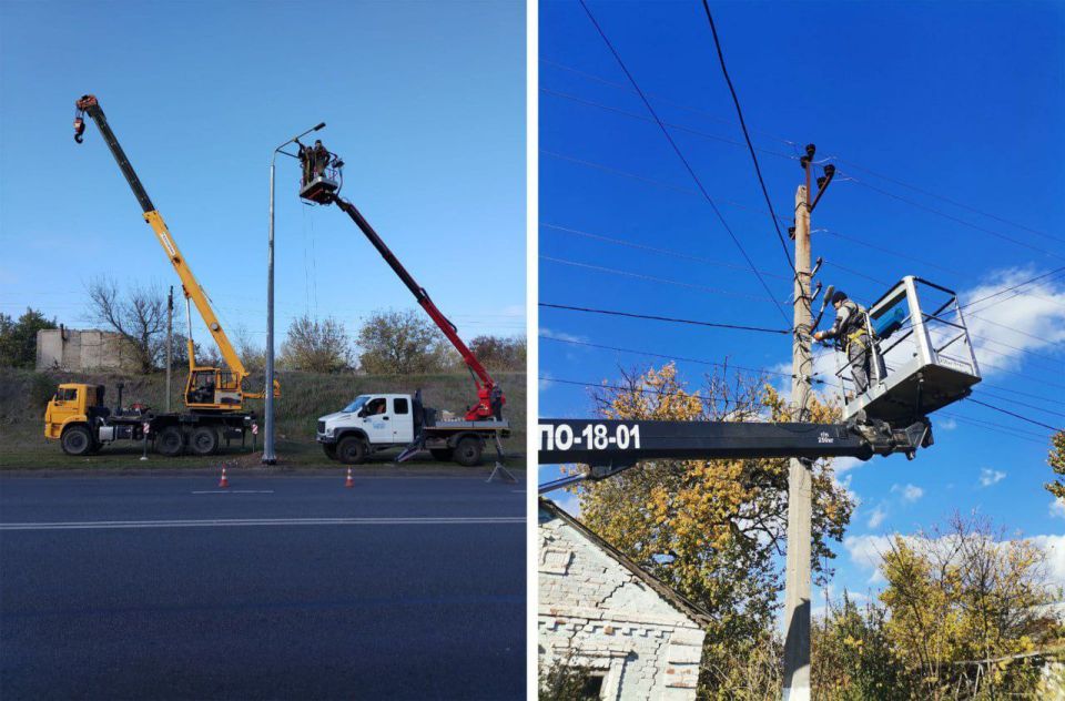 Антон Кольцов: За прошлую неделю на улицах Мариуполя появились более 200 новых светильников