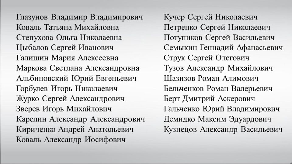 В связи с ликвидацией администрации Ильичёвского района города Мариуполя (распоряжение администрации города Мариуполя от 08.09.2025 № 72) просим обратиться в администрацию граждан, указанных в карточках