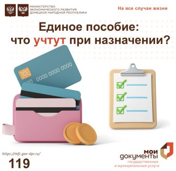 Учитывается ли взятый кредит в доходы при назначении единого пособия?