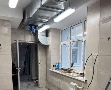 Тульские рабочие завершили подключение вентиляции в мариупольском детсаду №76