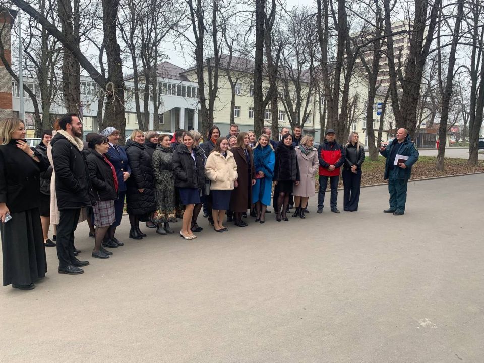 Учебная эвакуация в Орджоникидзевском районном суде г. Мариуполя