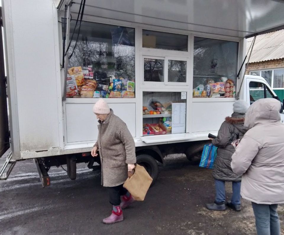 С 20 по 23 декабря 2025 года осуществлена выездная торговля с использованием автомагазинов в населенных пунктах городских округов Донецк, Горловка, Мариуполь, на территории г