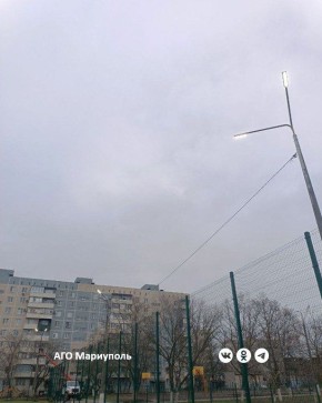 В Ильичевском районе Мариуполя энергетики проверили работу сетей наружного освещения