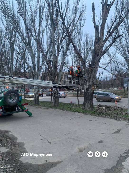 Мариупольские коммунальщики благоустроили очередные зеленые зоны