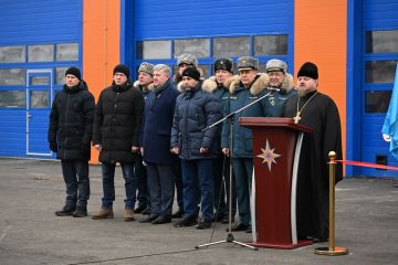 Глава ДНР о важном: Новую пожарно-спасательную часть в регионе открыли вместе с главой МЧС России Александром Куренковым и его заместителем Алексеем Кострубицким