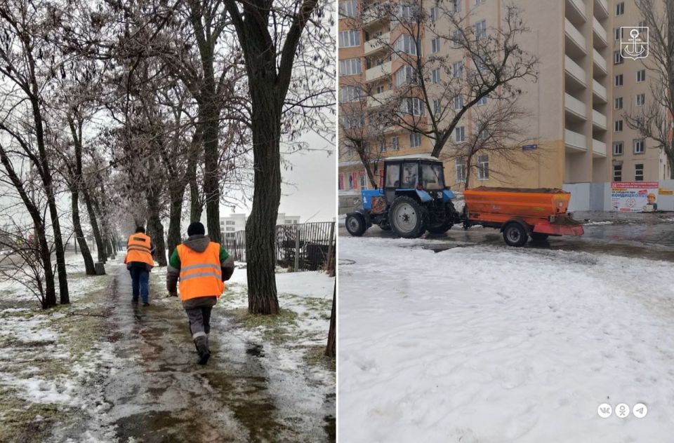 Мариупольские коммунальщики продолжают работу над повышением безопасности пешеходов