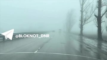 Трассу Донецк – Мариуполь накрыло плотным туманом
