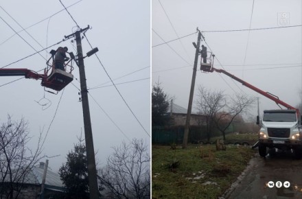 За неделю на улицах Мариуполя энергетики установили 110 новых светильников