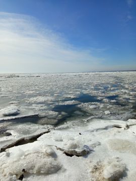 Море сегодня - лёд под солнцем