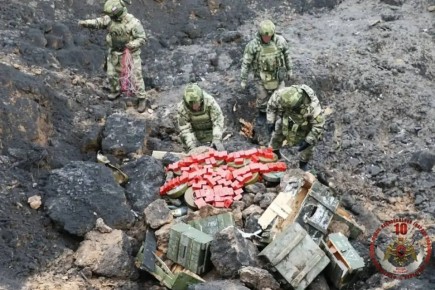 Около тысячи взрывоопасных предметов уничтожили росгвардейцы в Донецкой Народной Республике