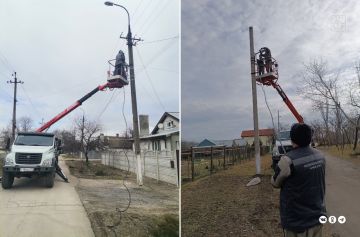 В Мариуполе энергетики проводят обследование сетей наружного освещения