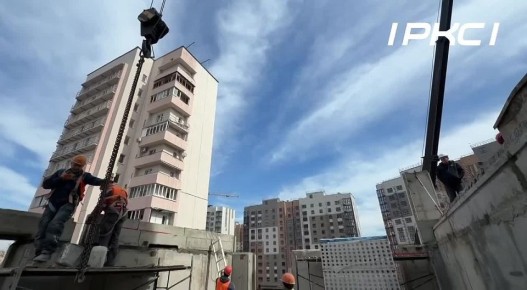 Быстрыми темпами восстанавливается многоэтажка на проспекте Металлургов