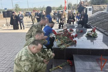 Военнослужащие «стальной бригады» Росгвардии стали участниками мероприятий ко Дню освобождения Мариуполя
