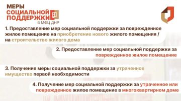 Меры социальной поддержки в МФЦ ДНР
