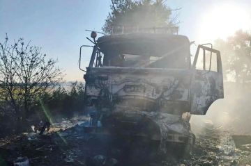 В ДНР пожарная автоцистерна МЧС России атакована ВСУ