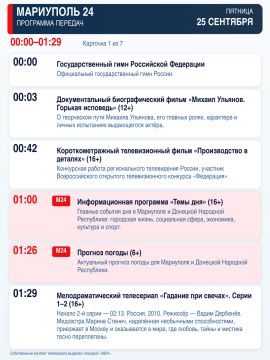 «Мариуполь 24» — программа передач
