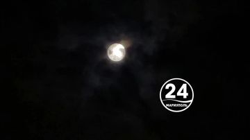 Вокруг полной Луны этой ночью был виден ореол: спутник Земли обрамляли подсвеченные облака