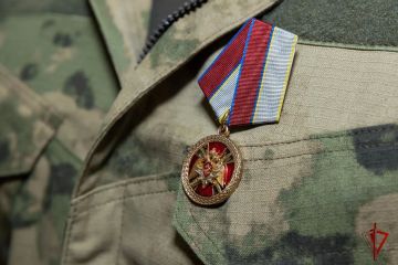 Росгвардейцам, выполняющим задачи в ДНР, вручили ведомственные награды