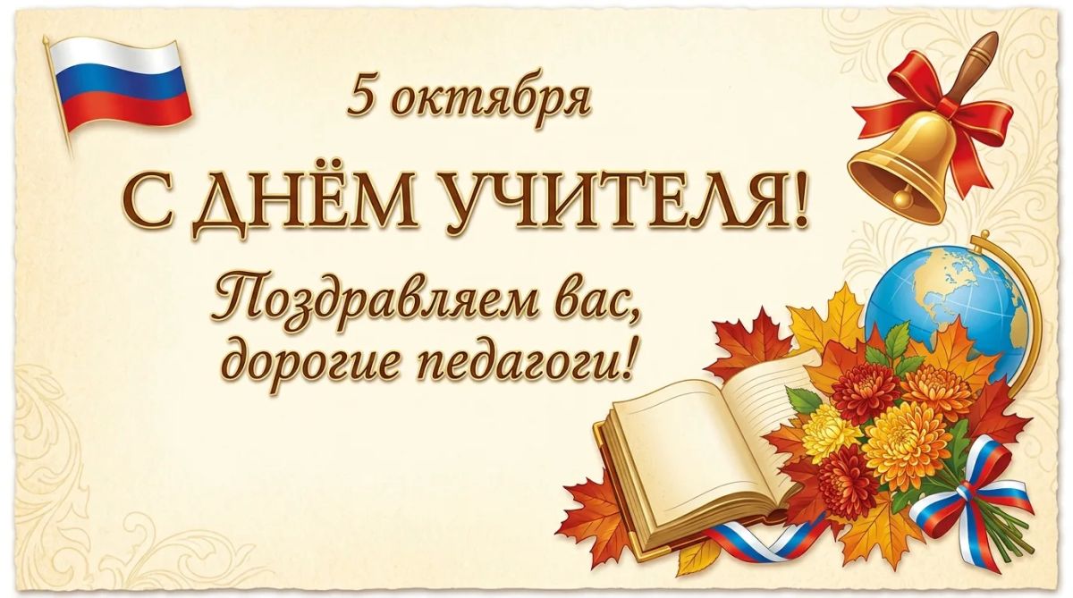 С Днём учителя — 5 октября!